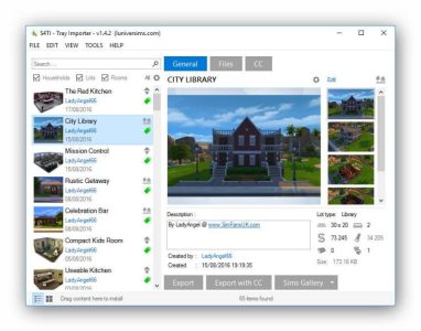 Sims 4 Tray Importer
