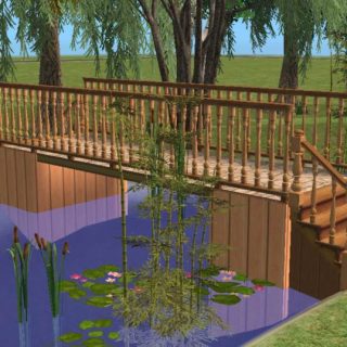 Building a bridge over water in Sims 2