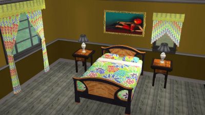 Retro Yellow Bedroom Set