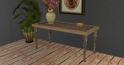 Peasant Table - Sims 2 Base Game