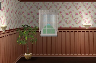 Vintage Rose Wall Panelling