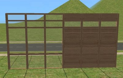 Greenhouse Fence with Wall