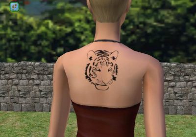 Tiger Tattoo For Adult Sims